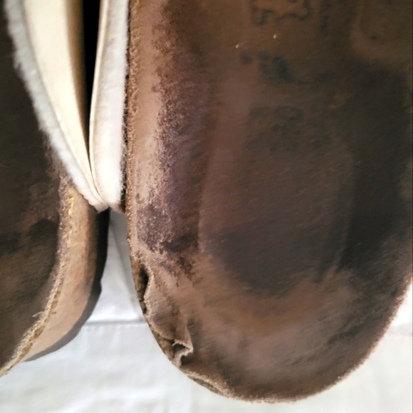 BIRKENSTOCK Birkis Dorian Cream Crisscross Clog Size: 9 - Picture 4 of 9